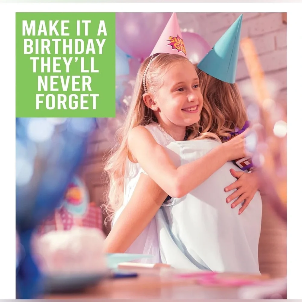 NEW Hadley Designs 15 Birthday Party Invitations Let's House Bounce jump & play